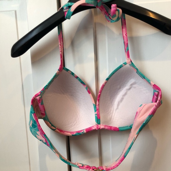 Flower Pattern Swim Suit Top - Picture 2 of 3